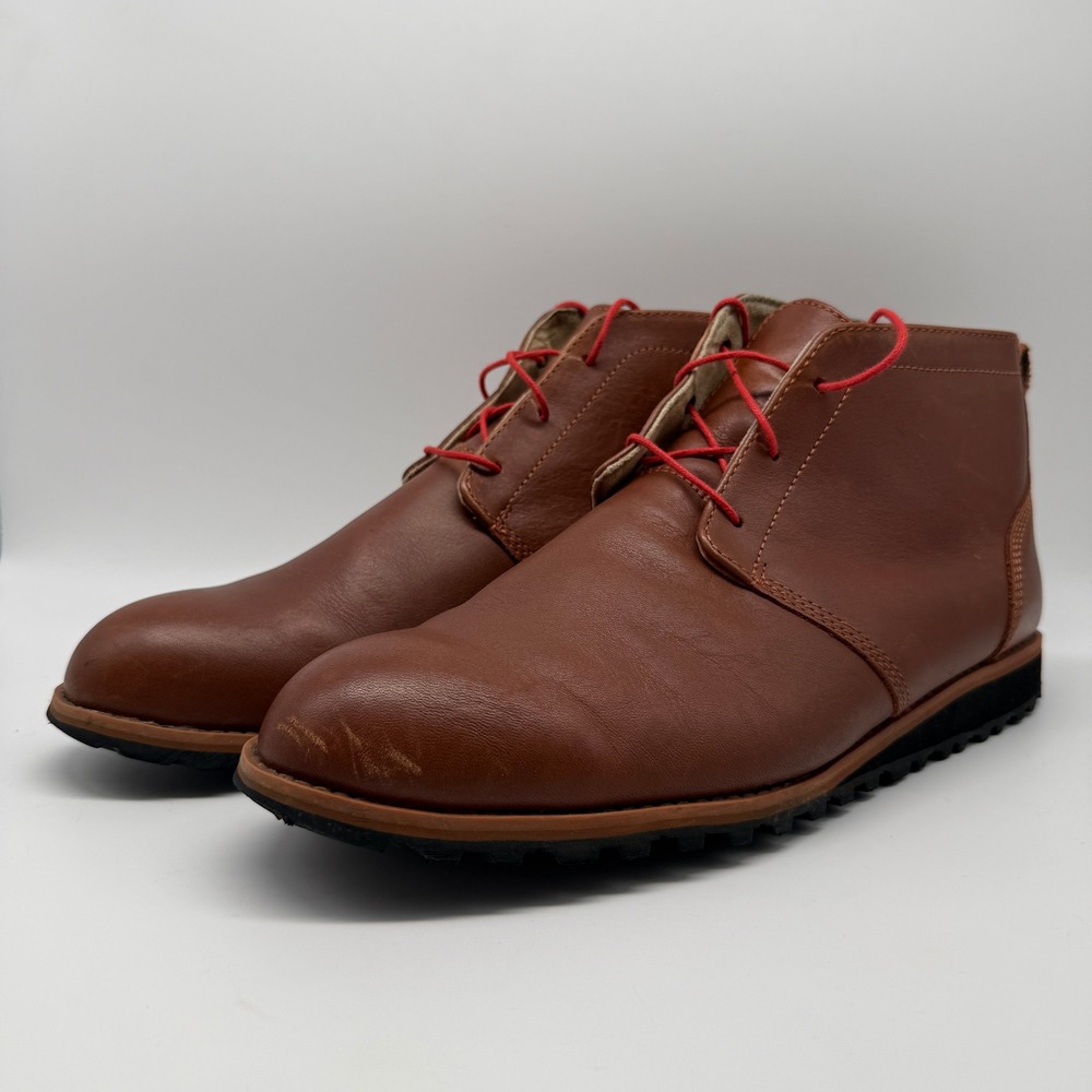 5.11 Tactical Mission Ready Chukka Boots Rust Brown Leather Vibram Mens Size 13